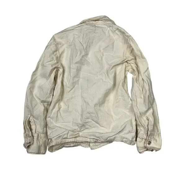 Vintage 60s 70s Embroidered Pearl Snap Big Collar Shirt Deer Floral Youth XS - Picture 2 of 7